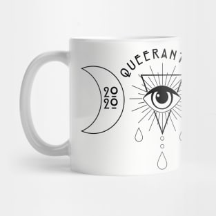 Queerantine Black White Mug